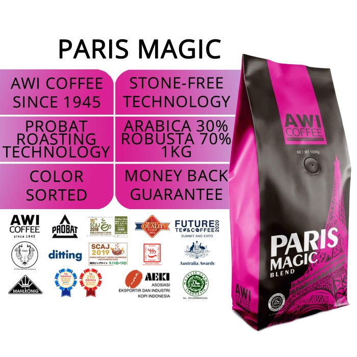 

Discount Awi Coffee Kopi Paris Magic Blend for Cafe 1kgRoasted BeansSpecialty /KOPI EUBE/KOPI KAPAL