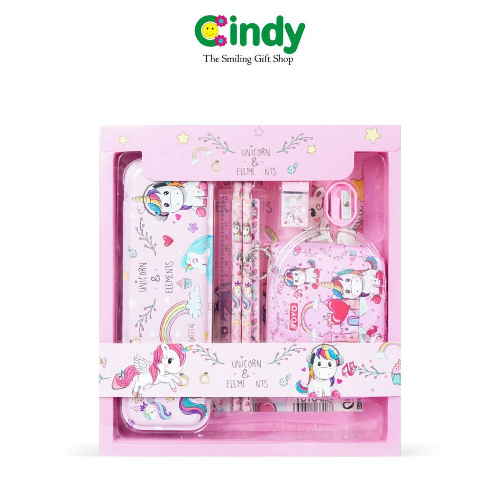 

CINDY ALAT TULIS SET ISI 6PCS - STATIONERY MOTIF UNICORN ISI 6PCS - CSZ0719 .