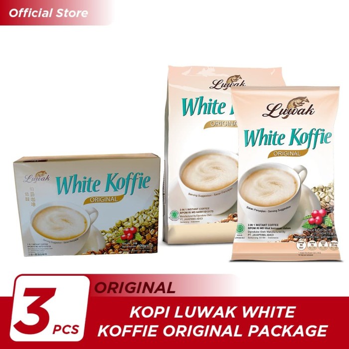 

TERBARU Kopi Luwak White Koffie Original Package /KOPI EUBE/KOPI KAPAL API/KOPIBUBUK/KOPI