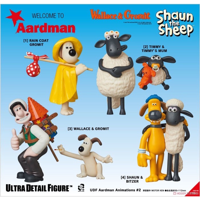 Hot Sale Ultra Detail Figure No. 429 Udf Shaun The Sheep - Shaun & Bitzer Termurah