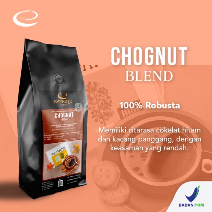 

TERLARIS Kopi Esperto Chognut Blend 1kg /KOPI EUBE/KOPI KAPAL API/KOPIBUBUK/KOPI ROBUSTA/KOPI