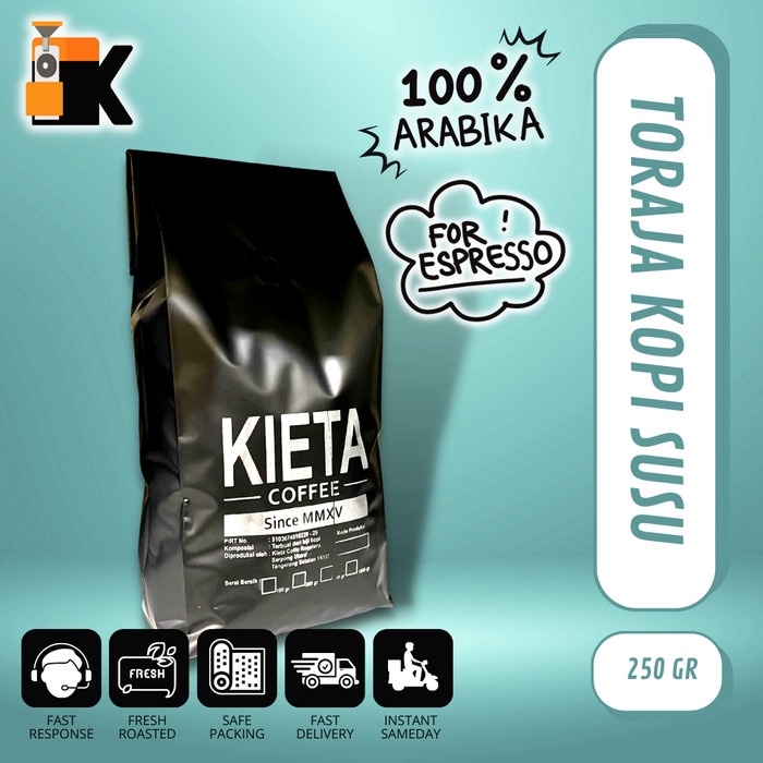 

TERLARIS Biji Kopi Arabika Toraja Sapan untuk Kopi Susu / Espresso Blend 250gr /KOPI EUBE/KOPI KAPAL