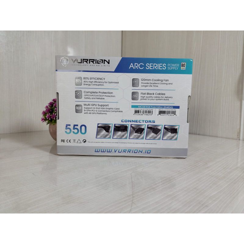 Power Supply PC Vurrion 550 Watt 80+ (New) Garansi Resmi