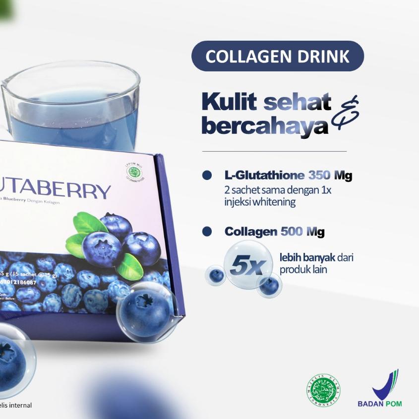 

Termurah | KI3 | [ BUY 1 GET 1 ] Glutaberry Box Glutaberry Collagen Drink | Suplemen Pencerah Kulit BPOM I Minuman Pemutih Badan Alami | Minuman Serbuk Bercollagen | Minuman Pencerah Setara Injek Whitening