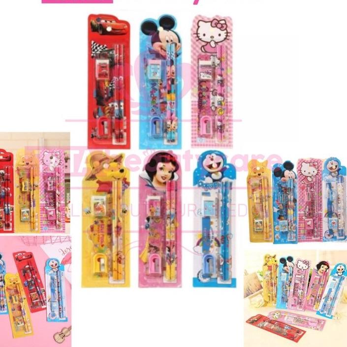 

Diskon | KP8 | [100gr] T442 | SET ALAT TULIS SEKOLAH 5 in 1 KARAKTER LUCU | MINI STATIONERY