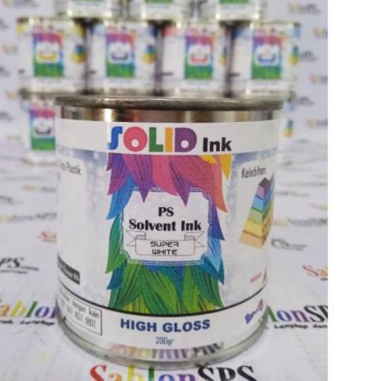 

Sale | TD4 | Tinta Sablon Plastik 200 gr Putih Super White HDPE PE PP Basis Minyak Solvent Based