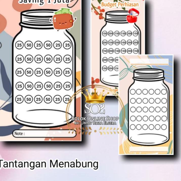 

Sale | KP8 | Tantangan Menabung Kertas Binder A6 - 6 ring