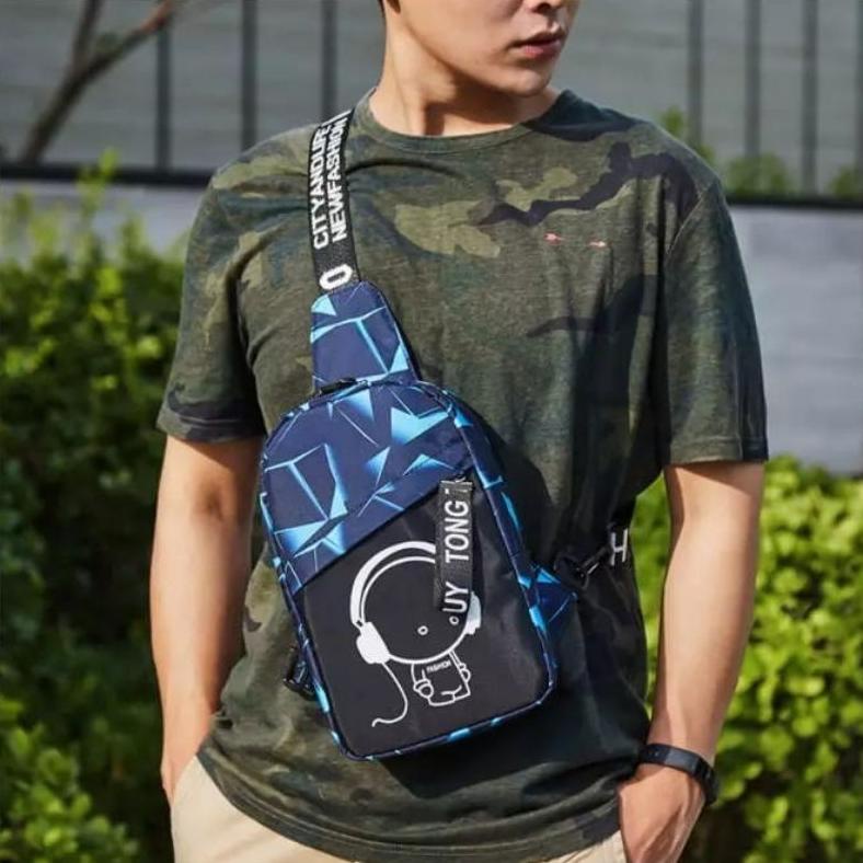 Recomend Tas Pria Tas Selempang Pria Tas Selempang Punggung Tas Dada Depan Pria Tas Unik Keren Chest