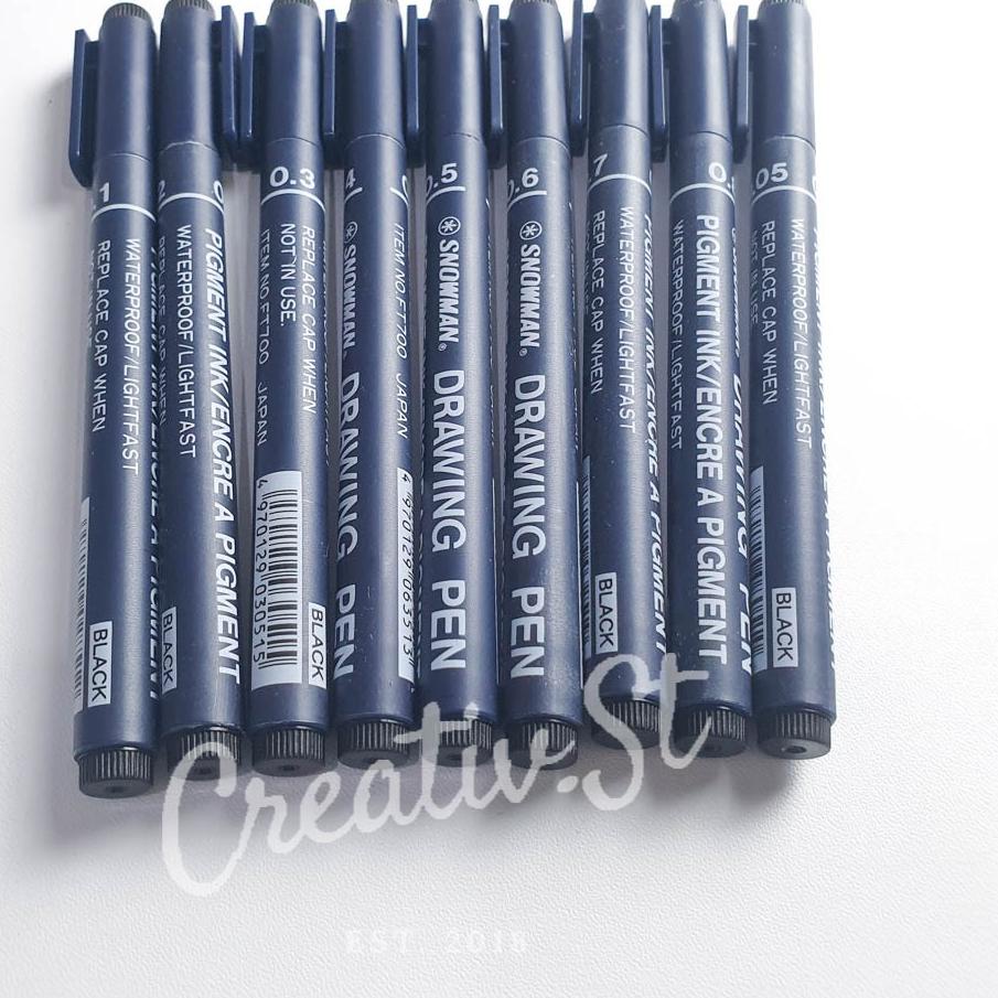 

6.6 Sale | FG2 | Spidol Drawing Pen Snowman 0.05-0.8