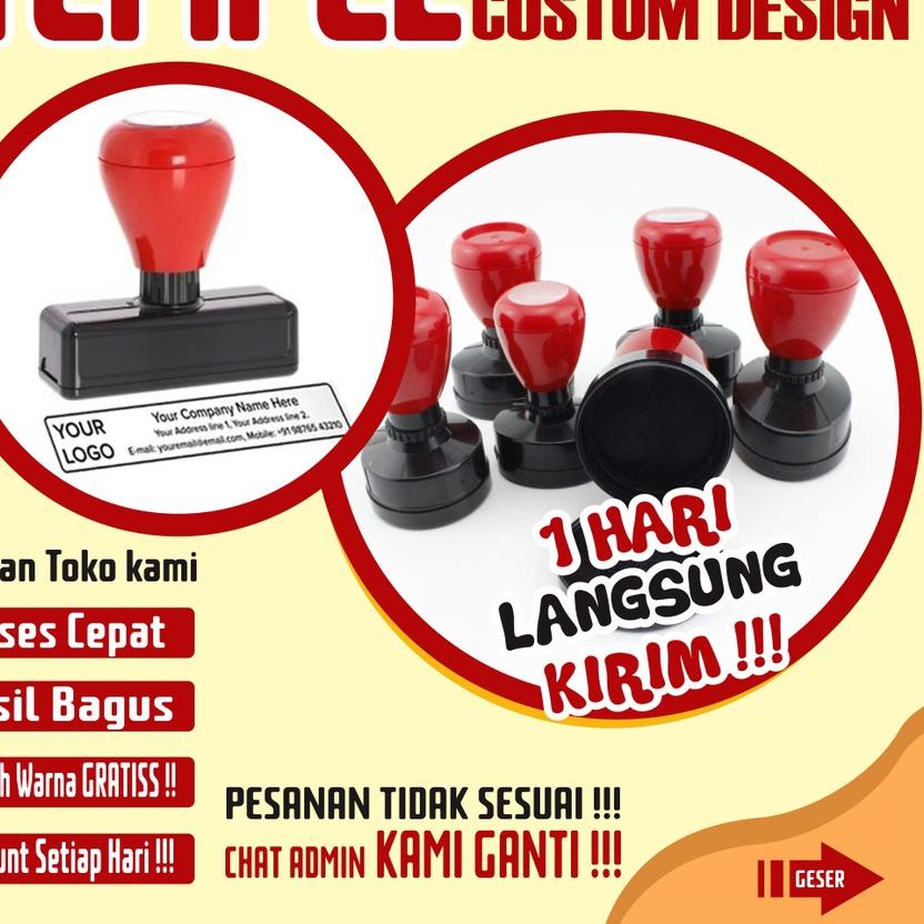 

6.6 Sale | KI3 | Stempel, stempel otomatis desain custom, free tambah warna
