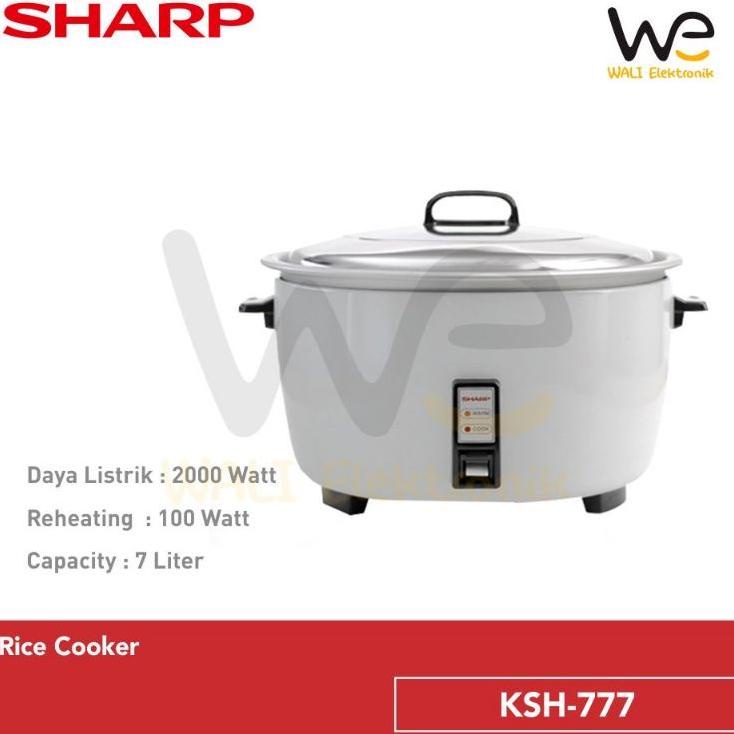 Sharp Rice Cooker 7 Liter Ksh-777 / Rice Cooker Magic Com Jumbo