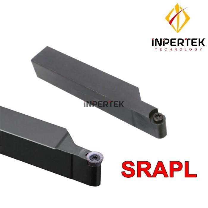 SRAPL 2525 10 Holder Bubut Insert RPMT Pahat Gagang Kiri Luar Radius