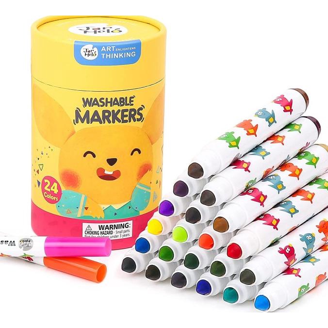 

Joan Miro Babyroo Washable Marker 24 color spidol warna spidol anak