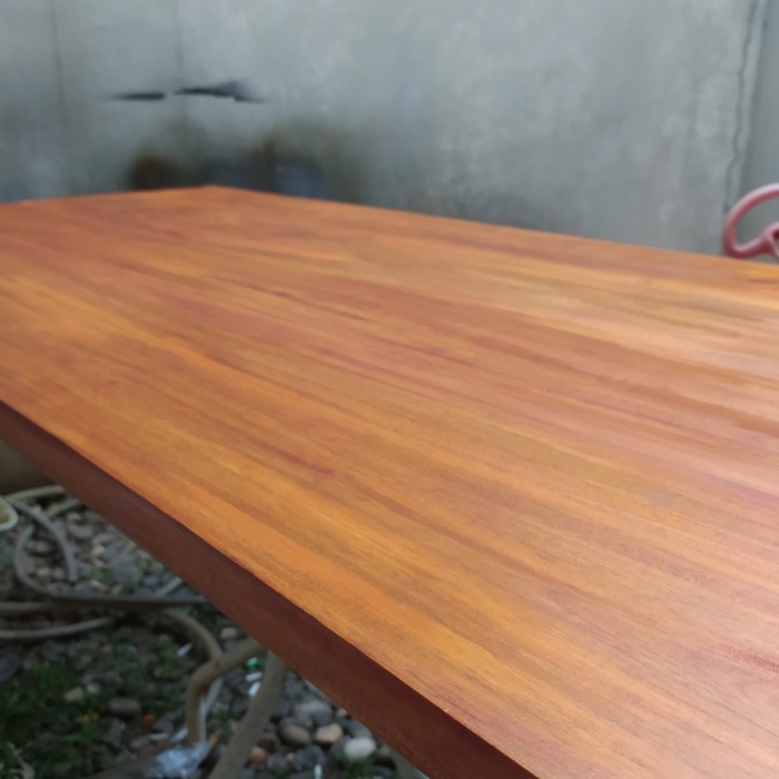 Mahogany Table Top 60 X 120 / Daun Meja Kayu Solid Mahoni