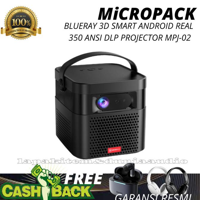 PROYEKTOR BLUERAY MiCROPACK 3D 350 ANSI DLP PROJECTOR MPJ-02 ---READY---