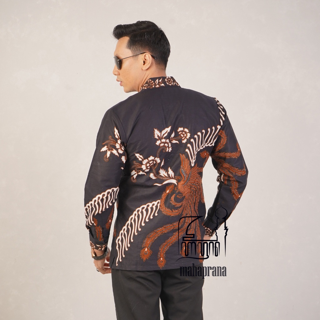 BATIK MAHAPRANA Motif ARYANA KRESNA II Atasan Kemeja Batik Pria Lengan Panjang Full Furing MHP-226