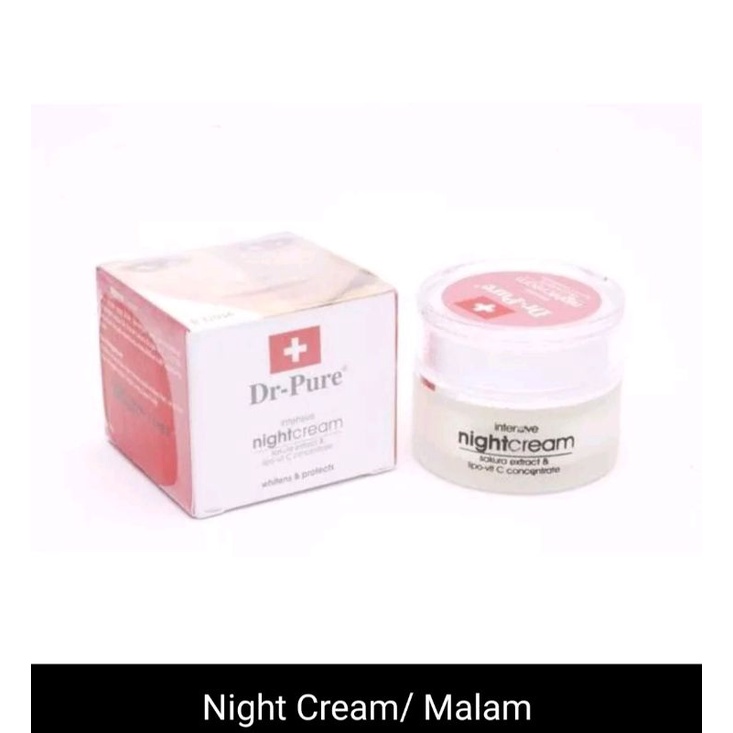 (ORI 100% BERGARANSI BPOM) DR PURE SET 3IN1 WHITENING BPOM TERBARU / DR PURE DAY CREAM / DR PURE NIGHT CREAM 100% ORI ASLI.