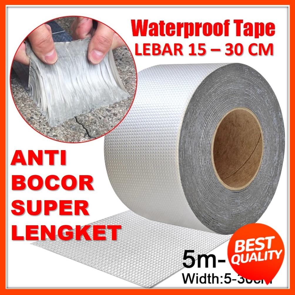 

[PRODUK-L7TM967] [LEBIH LEBAR] 10 Meter Lakban Anti bocor Allumunium Foil Butyl Waterproof Tape Lebar 15cm 20CM 15 CM 20 CM 30 CM lakban besi Talang anti panas Bocor Ready stock