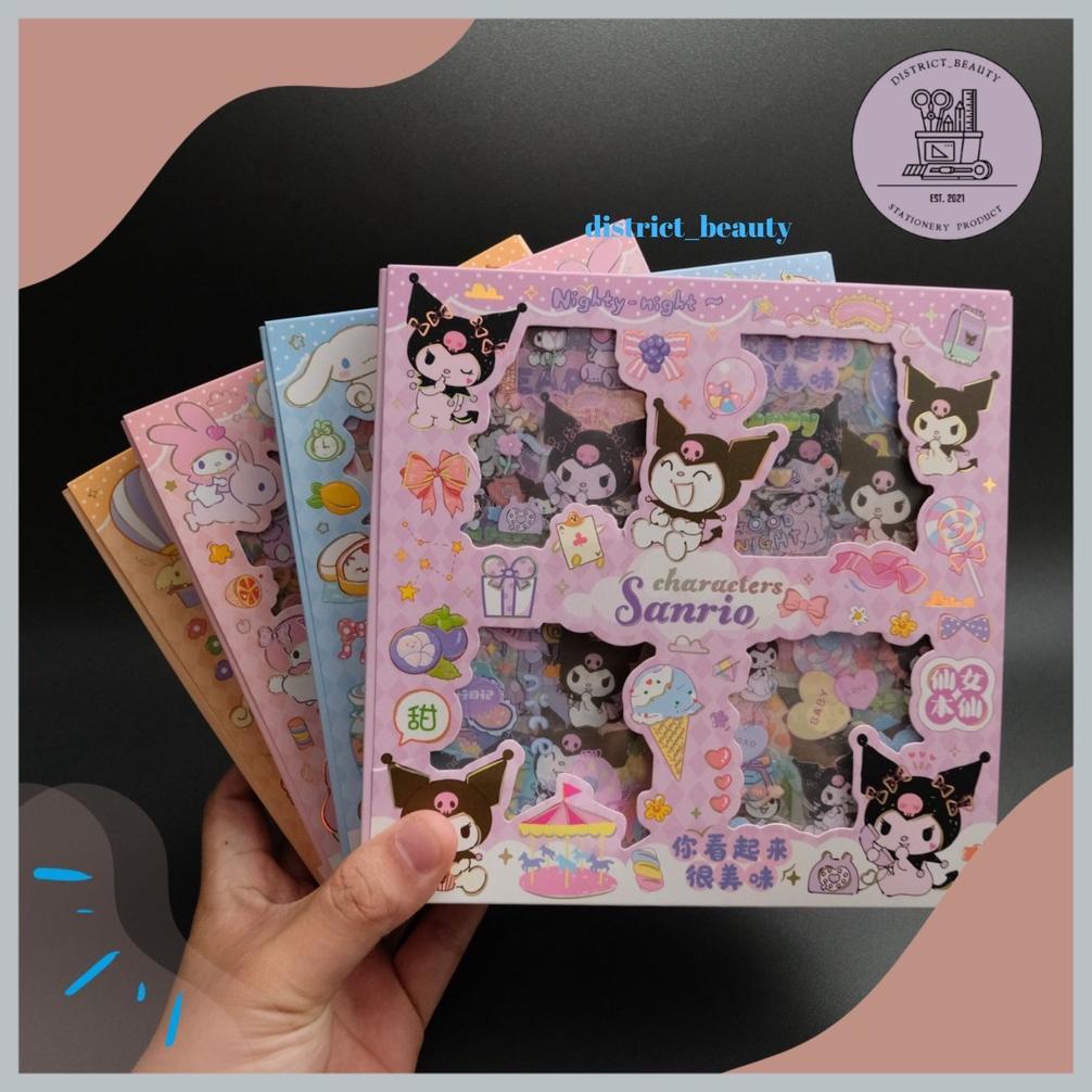 

Cod - STIKER 32 LEMBAR SANRIO STIKER TRANSPARAN ANTI AIR KUROMI CINAMOROL 1 BOX ISI 32 LEMBAR STIKER !