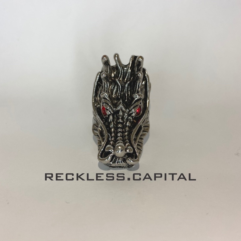 [Bayar di Tempat] Cincin pria/Cincin ring skull/Cincin Couple/ Ring skull/Cincin Titanium/ Cincin Ti