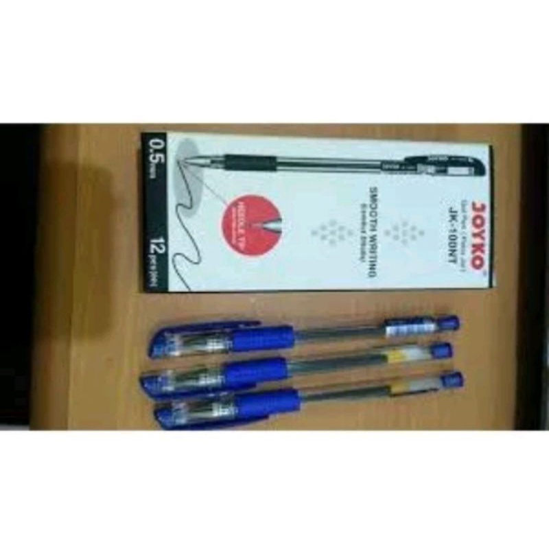 

Joyko Gel Pen JK-100NT 0.5mm Pulpen Pena Biru 1 Pak Isi 12 Pcs