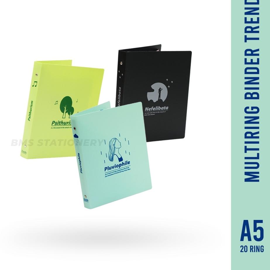 

New brand❋ Bantex Binder A5 20 Ring Motif Trendy 141ྉ