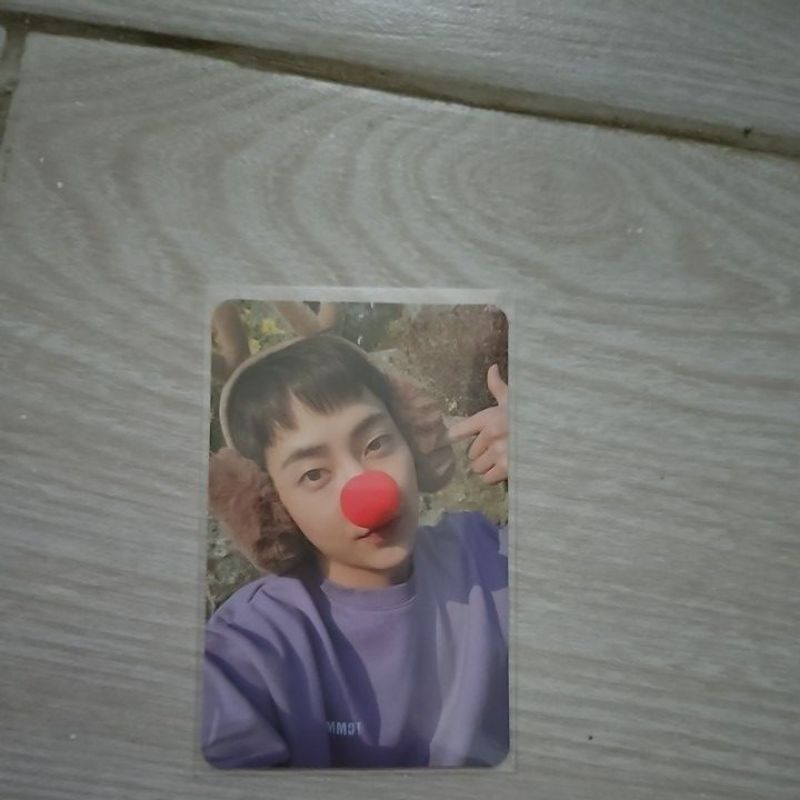 EXo Xiumin minseok random pink christmas photocard pc official