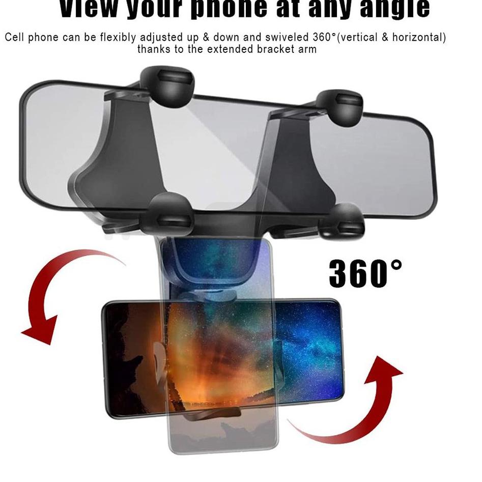 Cepat HOLDER HP MOBIL JEPIT SPION ORIGINAL 360 DERAJAT CAR PHONE HOLDER MULTIFUNGSI HOLDER GPS MOBIL