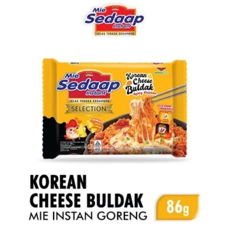 

Mie SEDAAP Goreng Korean CHEESE BLUDAK Sedap HARGA HEMAT