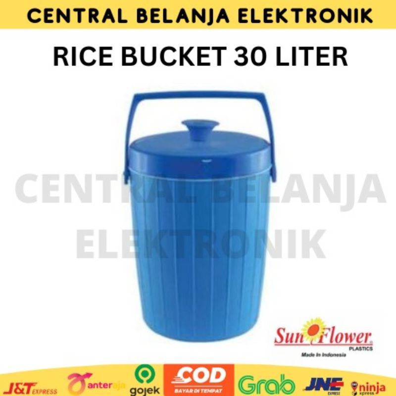 Rice bucket sunflower 30 liter / termos es / termos nasi