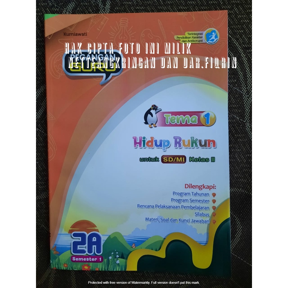 Paket Pegangan Guru Tematik Kelas 2 Semester 1 Tema 1 2 3 4 (4 buku) SD/MI K13 Rev 2018 HOTS-Kartika