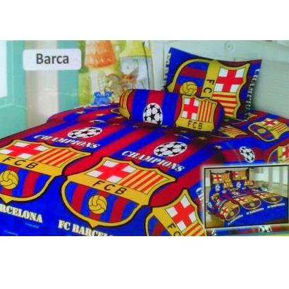 Shipment nasyastore14 | sprei resleting motif bola bacelona | kain disperse/polymicro | all size Pus