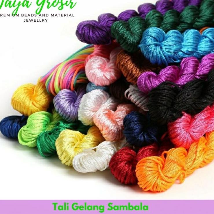 Terbanyak Bahan Gelang Tali Giok Cina nilon Shambala 1mm 22m Best Seller
