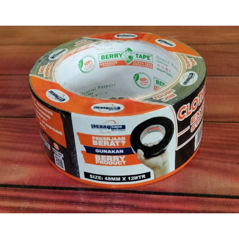 

Lakban Hitam Berry Cloth Tape 48mm x 12m