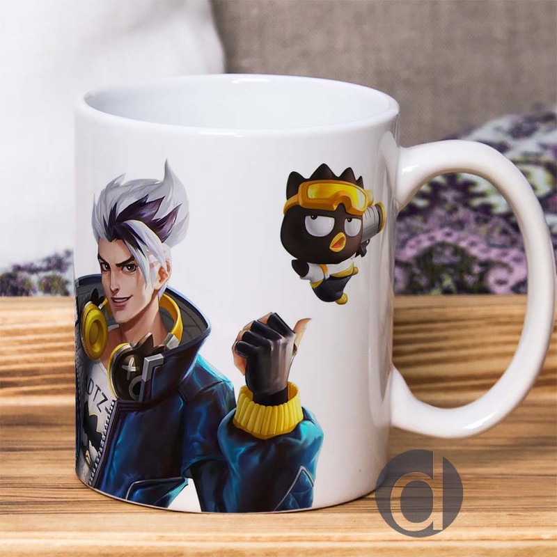 Mug Gelas Mobile Legends Claude Sanrio Skin Badboy M4