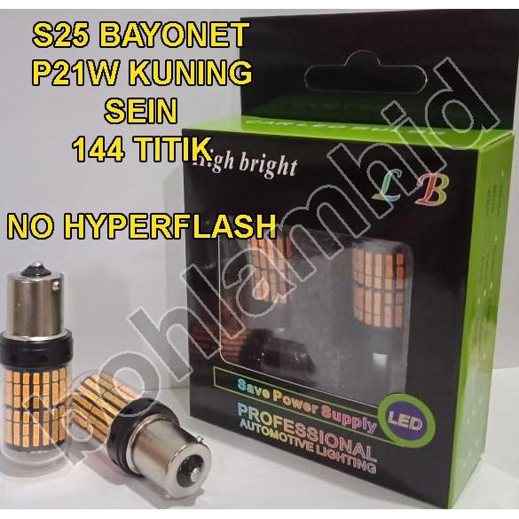 Lampu LED Sein Bayonet Mobil S25 144 Titik CANBUS Luminos Super Terang
