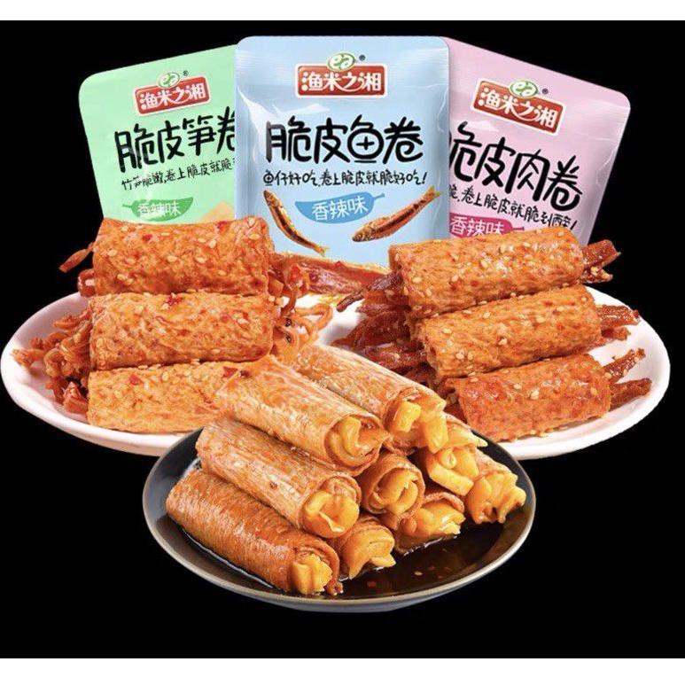 

❤[PROMO MURAH!!!]❤ Kulit tahu gulung daging/ikan teri 脆皮肉卷/脆皮鱼卷/渔米之相 spicy