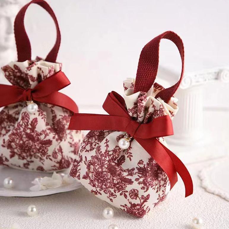 

(COD )NEW_PRODUCT Kantong pouch hampers serut natal bahan canvas