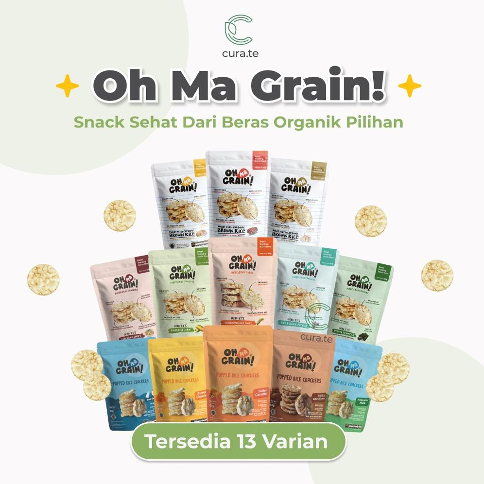 

(COD )NEW_PRODUCT OH MA GRAIN RICE CRACKERS BERAS | KERIPIK BERAS SNACK CEMILAN DIET SEHAT ANAK