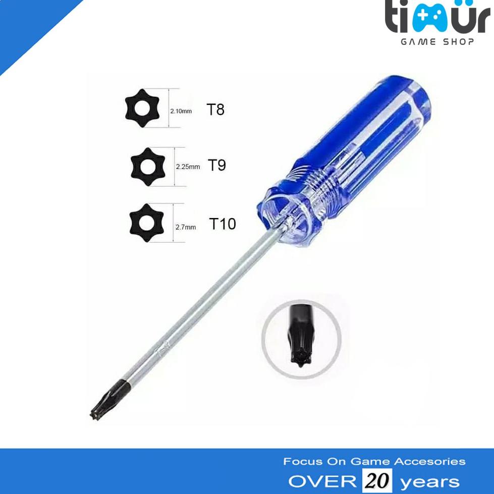 >V44859) Obeng Bintang Torx T8 Stik Xbox PS3 Slim Super Slim PS4