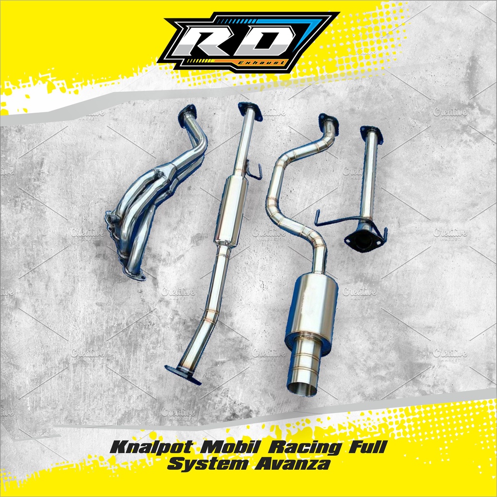 Knalpot mobil racing Full sistem Avanza, Xenia dll RD EXHAUST