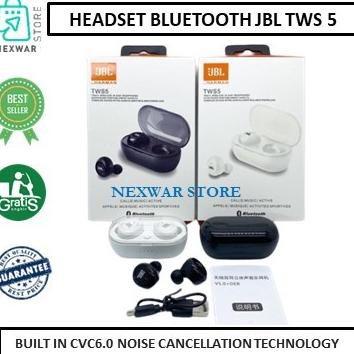 Terbaru Earphone Wireless Jbl Tws 5 Headset Handsfree Bluetooth By Harman Tws5