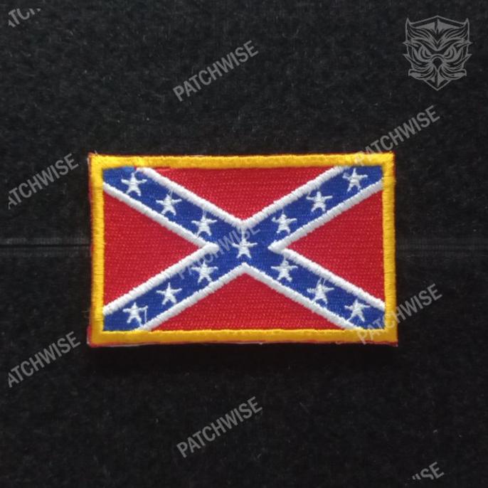 /////] Patch bordir bendera Konfederasi Amerika / US Confederate Flag