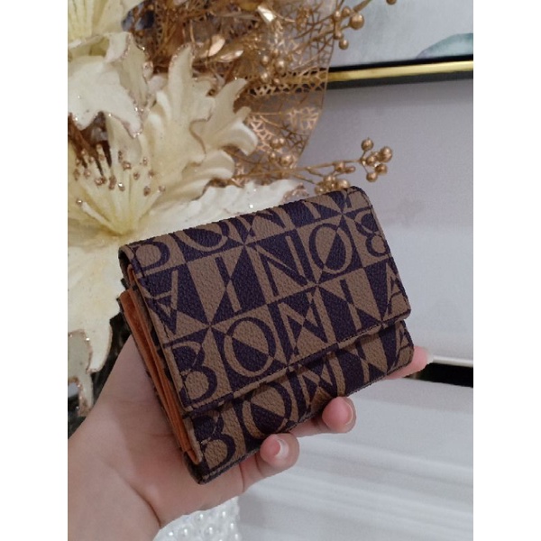 dompet kecil monogram Bonia original