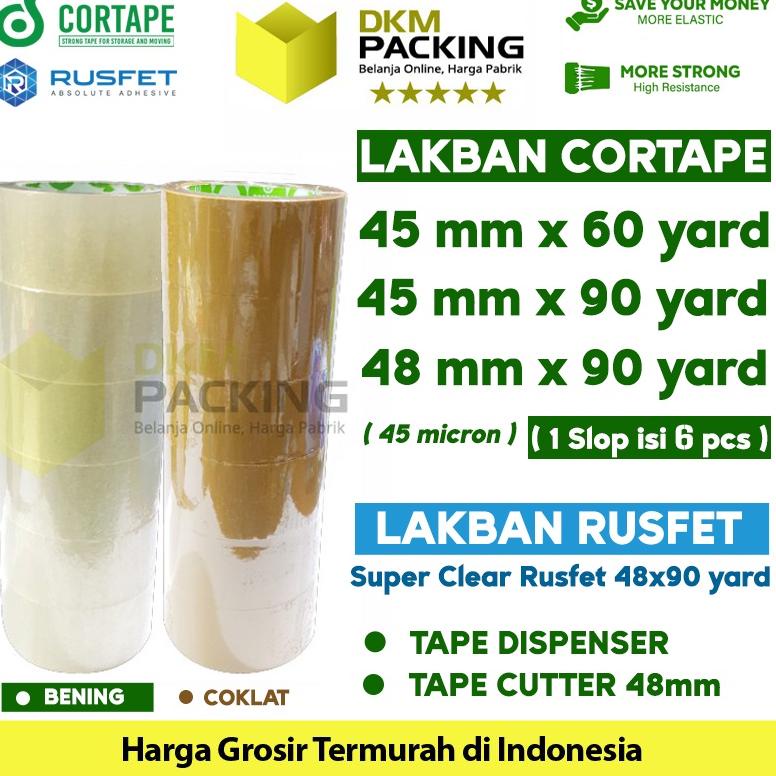 

Lakban 48mm x 90yard CORTAPE Plakban Isolasi PREMIUM /SELOP Promo ⌒O