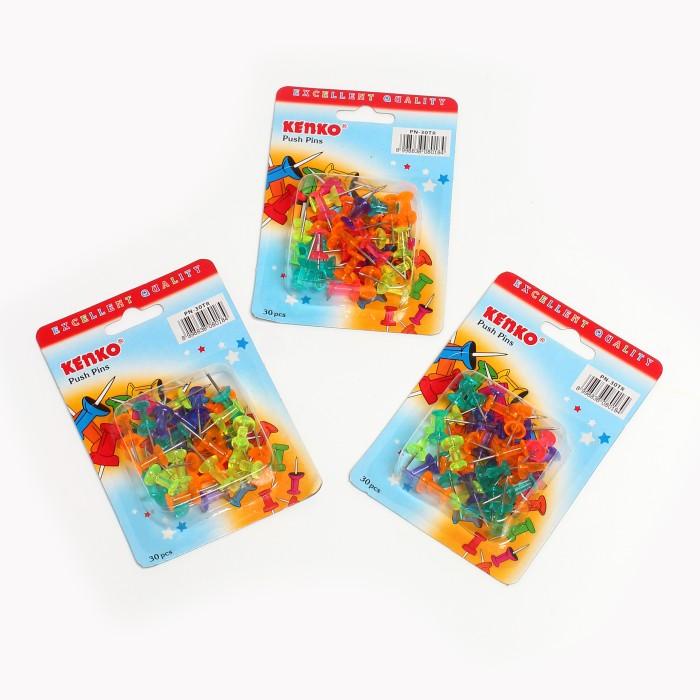 

4.4 Kenko - Push Pin Pn-30Tr Trans - Pack Terlaris