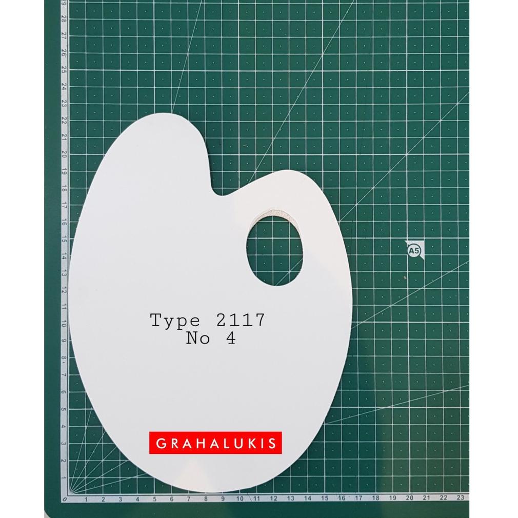 

RF3589 Palet Cat Kayu Oval Type 2117 No.4 8089