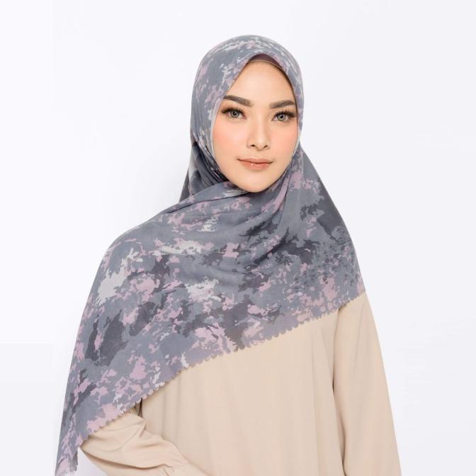 Zm Zaskia Mecca - Lamun Ombak Dove Scarf Kerudung Segi Empat