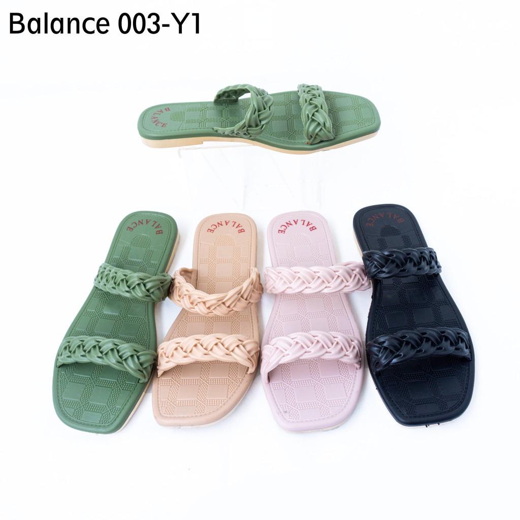 GG Sandal Slop Wanita Jelly 2 Kepang Kekinian Adella 003-Y1/2130-21