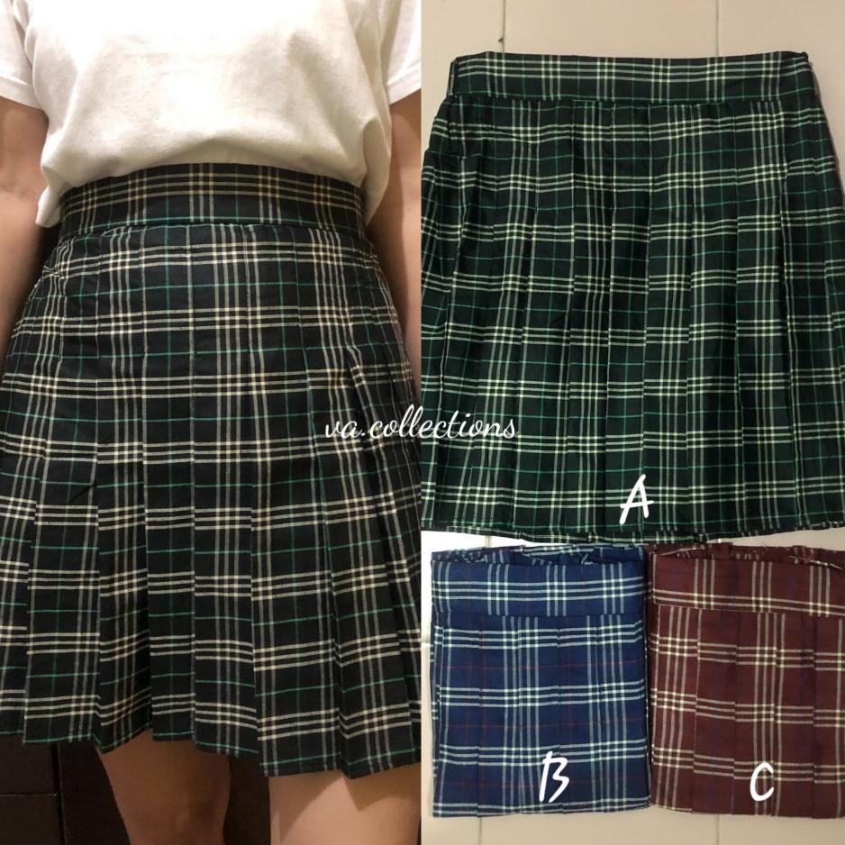 Terbaru 3.3 ROK REMPEL KOTAK TARTAN / ROK MINI KOREA / TENNIS SKIRT / ROK KOREAN STYLE